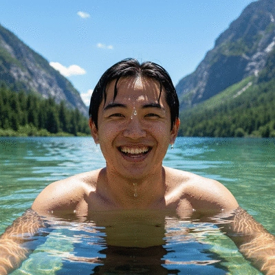 Person enjoying outdoor activity without glasses after LASIK