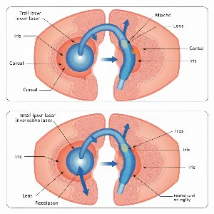 LASIK vs SMILE Comparison Diagram